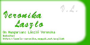 veronika laszlo business card