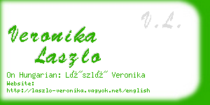 veronika laszlo business card